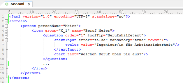 screen xml