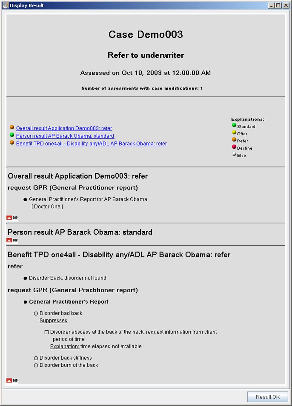 result demo app2
