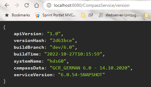 compass service version