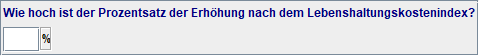 Erhöhung gemäß Lebenshaltungskostenindex