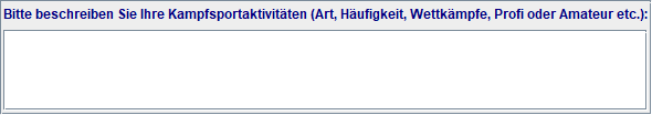 andere Kampfsportart