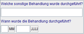 sonstige Behandlung