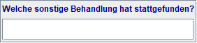 sonstige Behandlung