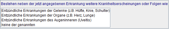 Begleiterkrankungen