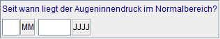 Zeitraum normaler Augeninnendruck