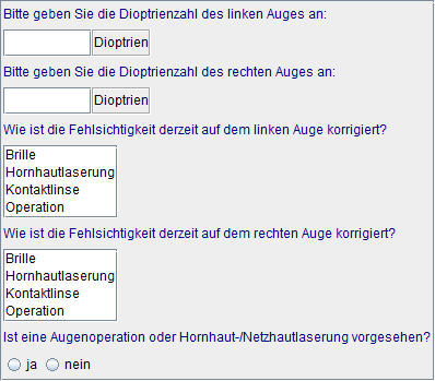 Details beide Augen