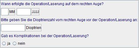 Details zu OP rechtes Auge