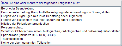 Spezielle Tätigkeiten