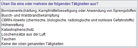 Spezielle Tätigkeiten