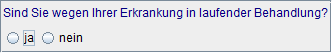 aktuelle Behandlung