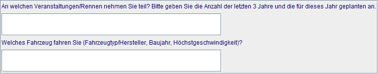 Veranstaltung/Fahrzeug
