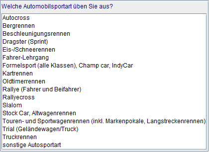 Automobilsportart