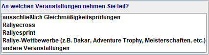 Präzisierung Veranstaltungen