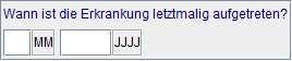letztmaliges Auftreten