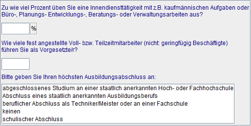 Art der Tätigkeit