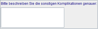 sonstige Komplikationen