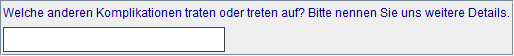 andere Komplikationen