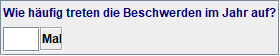 Häufigkeit Beschwerden