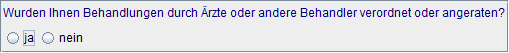vergangene Behandlung