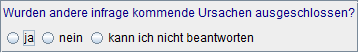 Andere Ursachen ausgeschlossen