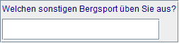 sonstige Bergsportart