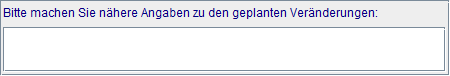 geplante Veränderung