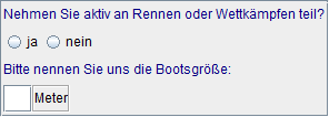 Segelwettkämpfe/Bootsgröße