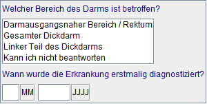 Betroffener Darmbereich