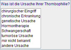 Thrombophilie - Ursache