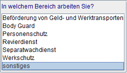 Tätigkeitsbereich