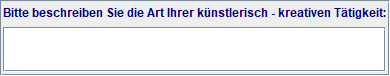 künstlerische Tätigkeit