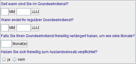 Basisinfo Grundwehrdienst