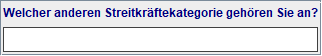 andere Streitkräftekategorie