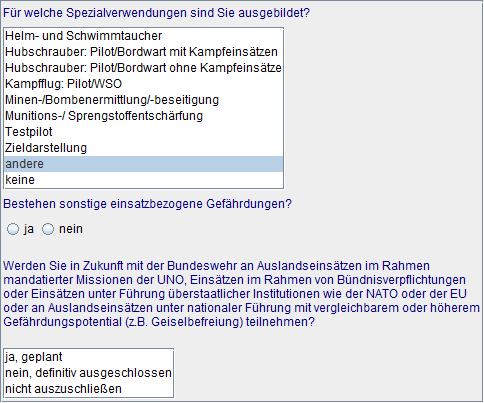 Spezialverwendungen