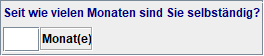 Dauer Selbständigkeit
