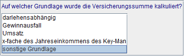 Grundlage der Kalkulation (VP)