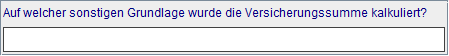 sonstige Kalkulationsbasis (VP)