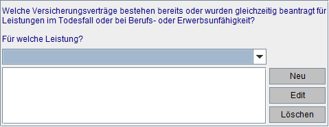 Vorversicherungsangaben (VP)