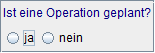 geplante Operation