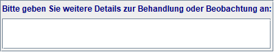 weitere Behandlung