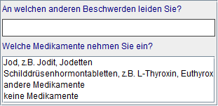 andere Beschwerden