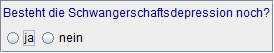 aktuelle Schwangerschaftsdepression