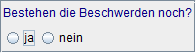 aktuelle Beschwerden