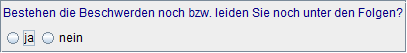 aktuelle Beschwerden