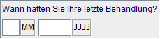 letzte Behandlung