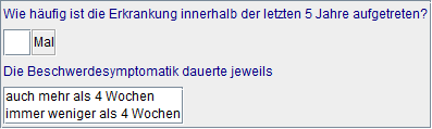 Beschwerdesymptomatik