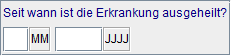 Ausheilungszeitpunkt