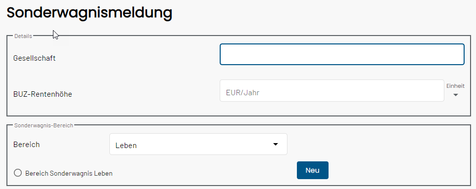 Sonderwagnis